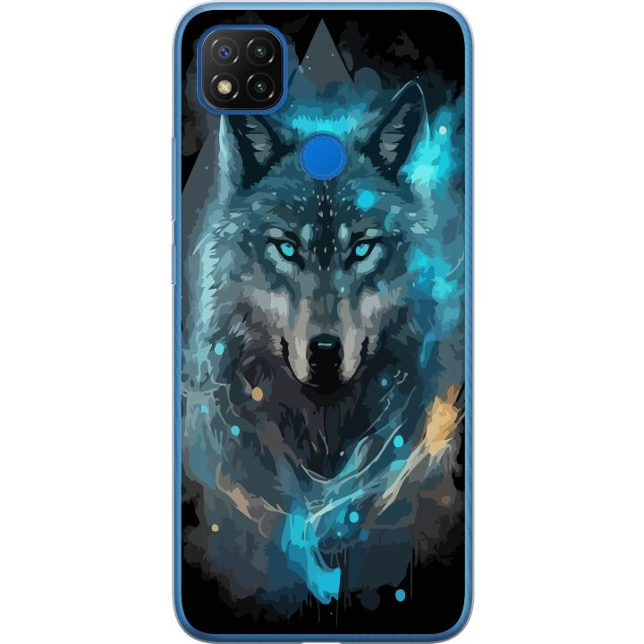 Mobilskal till Xiaomi Redmi 9C med Varg motiv i gruppen SMARTPHONE & SURFPLATTOR / Mobilskydd / Xiaomi hos TP E-commerce Nordic AB (A65794)