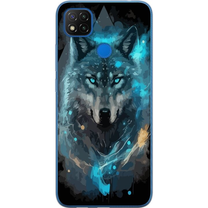 Mobilskal till Xiaomi Redmi 9C NFC med Varg motiv i gruppen SMARTPHONE & SURFPLATTOR / Mobilskydd / Xiaomi hos TP E-commerce Nordic AB (A65821)