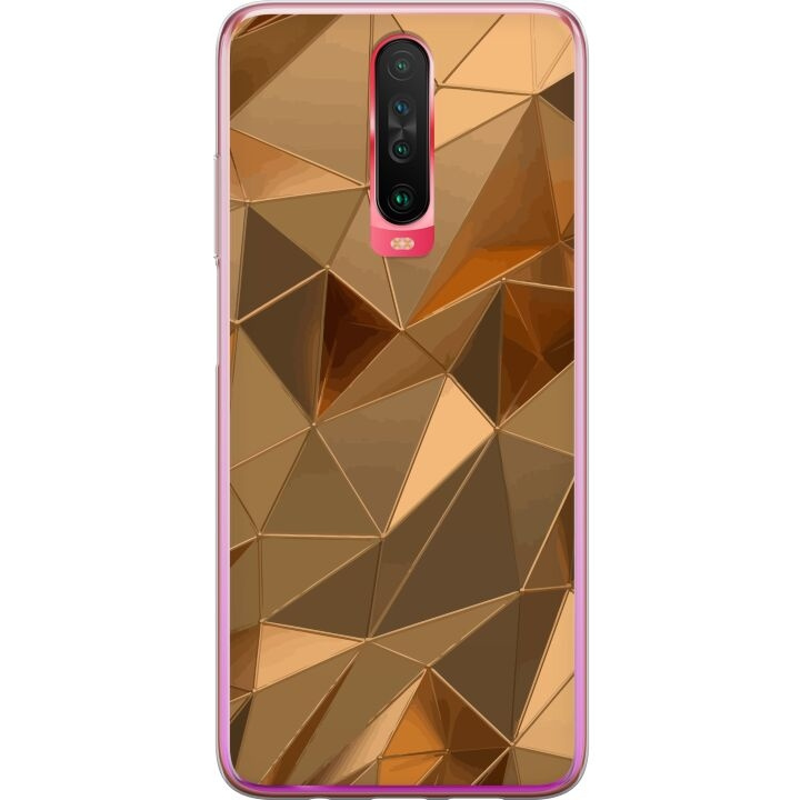 Mobilskal till Xiaomi Redmi K30 med 3D Guld motiv i gruppen SMARTPHONE & SURFPLATTOR / Mobilskydd / Xiaomi hos TP E-commerce Nordic AB (A65894)