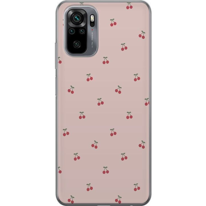 Mobilskal till Xiaomi Redmi Note 10 med Körsbär motiv i gruppen SMARTPHONE & SURFPLATTOR / Mobilskydd / Xiaomi hos TP E-commerce Nordic AB (A65904)