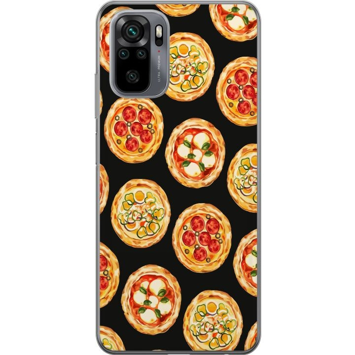 Mobilskal till Xiaomi Redmi Note 10 med Pizza motiv i gruppen SMARTPHONE & SURFPLATTOR / Mobilskydd / Xiaomi hos TP E-commerce Nordic AB (A65910)