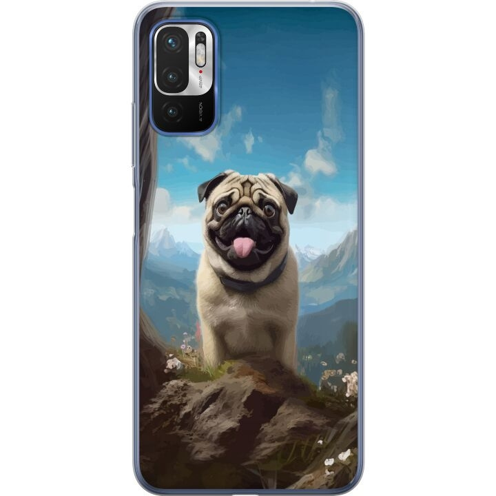 Mobilskal till Xiaomi Redmi Note 10 5G med Glad Hund motiv i gruppen SMARTPHONE & SURFPLATTOR / Mobilskydd / Xiaomi hos TP E-commerce Nordic AB (A65942)