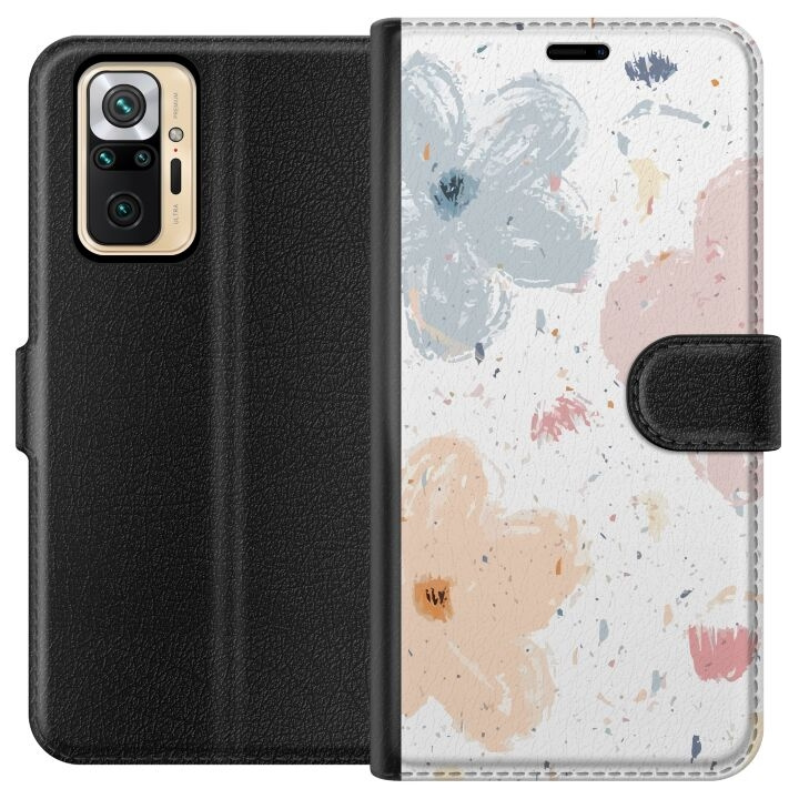 Plånboksfodral till Xiaomi Redmi Note 10 Pro med Blommor motiv i gruppen SMARTPHONE & SURFPLATTOR / Mobilskydd / Xiaomi hos TP E-commerce Nordic AB (A65963)