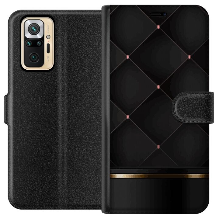 Plånboksfodral till Xiaomi Redmi Note 10 Pro med Lyxig linje motiv i gruppen SMARTPHONE & SURFPLATTOR / Mobilskydd / Xiaomi hos TP E-commerce Nordic AB (A65966)