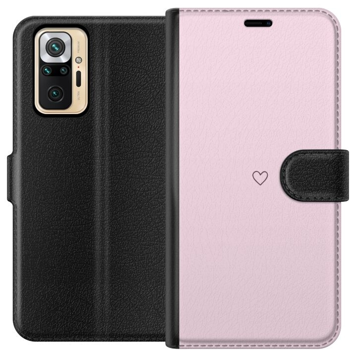 Plånboksfodral till Xiaomi Redmi Note 10 Pro med Hjärta motiv i gruppen SMARTPHONE & SURFPLATTOR / Mobilskydd / Xiaomi hos TP E-commerce Nordic AB (A65970)