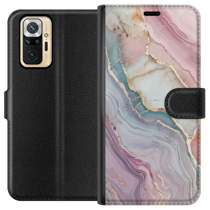 Plånboksfodral till Xiaomi Redmi Note 10 Pro med Marmor motiv i gruppen SMARTPHONE & SURFPLATTOR / Mobilskydd / Xiaomi hos TP E-commerce Nordic AB (A65973)