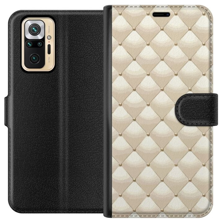 Plånboksfodral till Xiaomi Redmi Note 10 Pro med Guldglans motiv i gruppen SMARTPHONE & SURFPLATTOR / Mobilskydd / Xiaomi hos TP E-commerce Nordic AB (A65977)