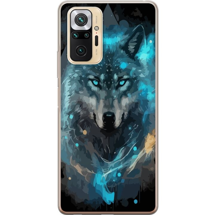 Mobilskal till Xiaomi Redmi Note 10 Pro med Varg motiv i gruppen SMARTPHONE & SURFPLATTOR / Mobilskydd / Xiaomi hos TP E-commerce Nordic AB (A65983)