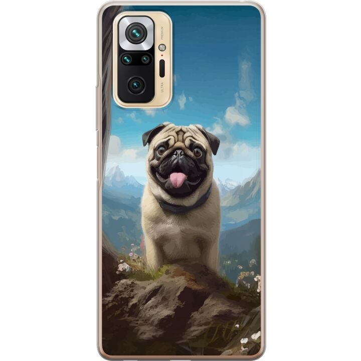 Mobilskal till Xiaomi Redmi Note 10 Pro med Glad Hund motiv i gruppen SMARTPHONE & SURFPLATTOR / Mobilskydd / Xiaomi hos TP E-commerce Nordic AB (A65996)