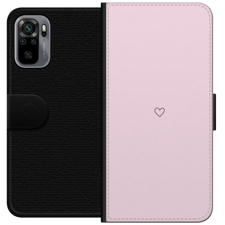 Plånboksfodral till Xiaomi Redmi Note 10S med Hjärta motiv i gruppen SMARTPHONE & SURFPLATTOR / Mobilskydd / Xiaomi hos TP E-commerce Nordic AB (A66024)