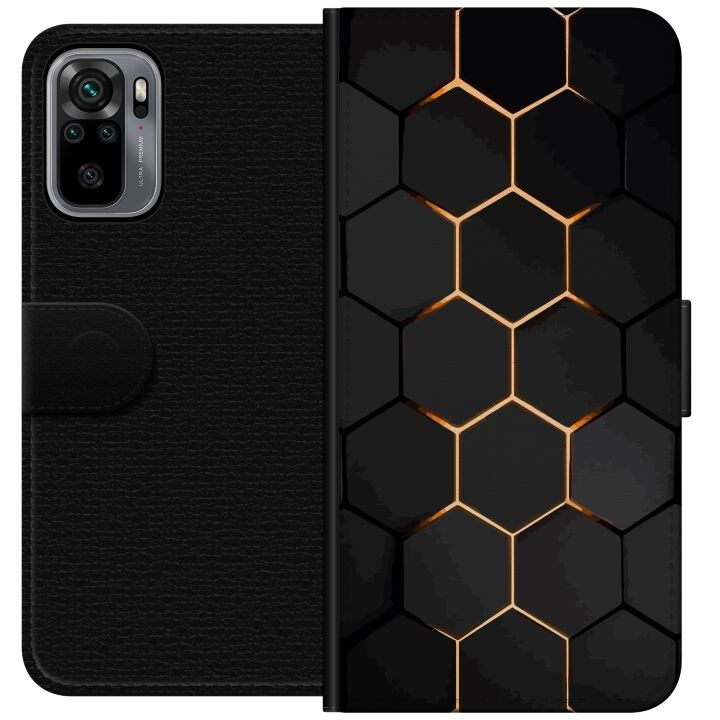 Plånboksfodral till Xiaomi Redmi Note 10S med Lyxigt Mönster motiv i gruppen SMARTPHONE & SURFPLATTOR / Mobilskydd / Xiaomi hos TP E-commerce Nordic AB (A66030)