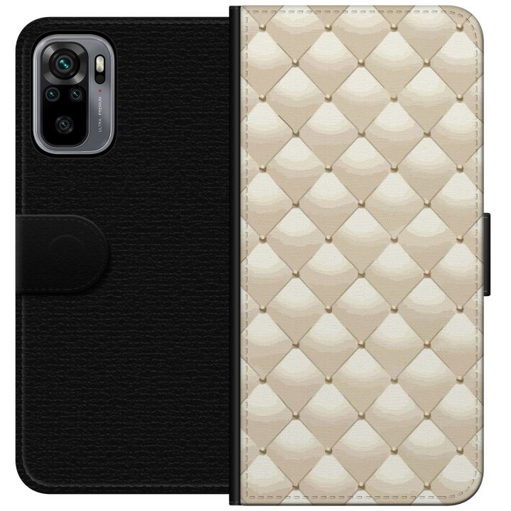 Plånboksfodral till Xiaomi Redmi Note 10S med Guldglans motiv i gruppen SMARTPHONE & SURFPLATTOR / Mobilskydd / Xiaomi hos TP E-commerce Nordic AB (A66031)