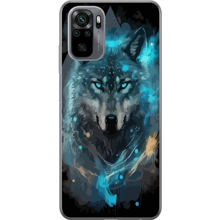 Mobilskal till Xiaomi Redmi Note 10S med Varg motiv i gruppen SMARTPHONE & SURFPLATTOR / Mobilskydd / Xiaomi hos TP E-commerce Nordic AB (A66037)