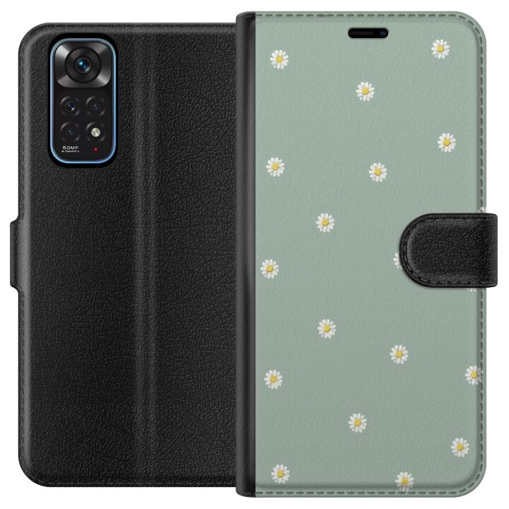 Plånboksfodral till Xiaomi Redmi Note 11 med Prästkragar motiv i gruppen SMARTPHONE & SURFPLATTOR / Mobilskydd / Xiaomi hos TP E-commerce Nordic AB (A66063)