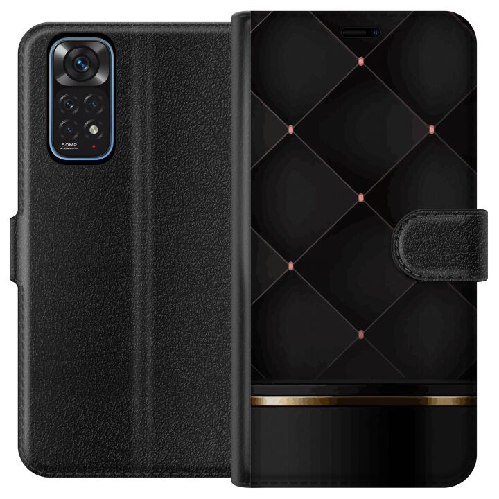 Plånboksfodral till Xiaomi Redmi Note 11 med Lyxig linje motiv i gruppen SMARTPHONE & SURFPLATTOR / Mobilskydd / Xiaomi hos TP E-commerce Nordic AB (A66074)