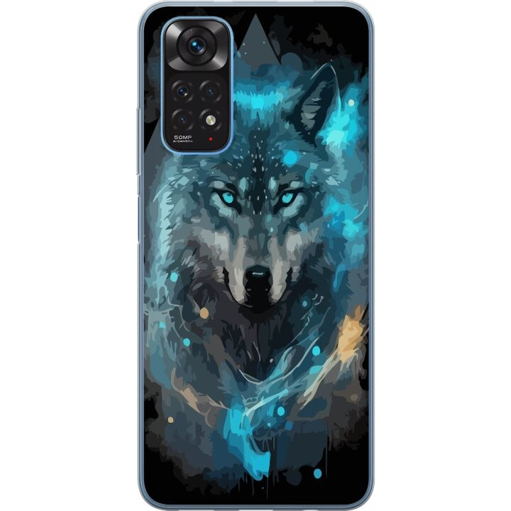 Mobilskal till Xiaomi Redmi Note 11 med Varg motiv i gruppen SMARTPHONE & SURFPLATTOR / Mobilskydd / Xiaomi hos TP E-commerce Nordic AB (A66091)