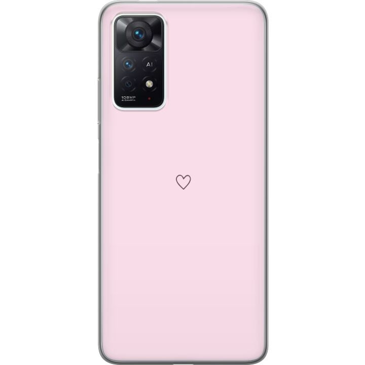 Mobilskal till Xiaomi Redmi Note 11 Pro med Hjärta motiv i gruppen SMARTPHONE & SURFPLATTOR / Mobilskydd / Xiaomi hos TP E-commerce Nordic AB (A66132)