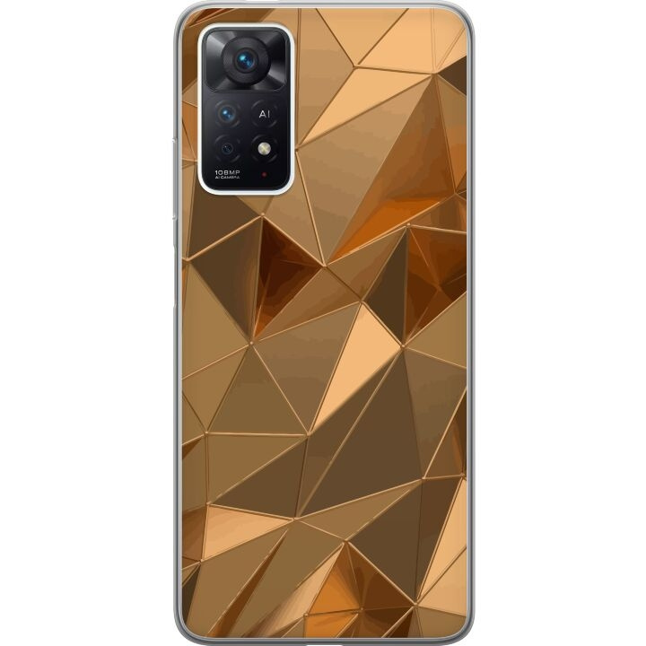 Mobilskal till Xiaomi Redmi Note 11 Pro med 3D Guld motiv i gruppen SMARTPHONE & SURFPLATTOR / Mobilskydd / Xiaomi hos TP E-commerce Nordic AB (A66137)