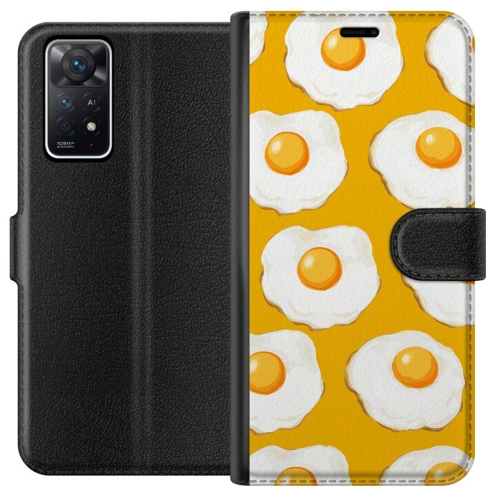 Plånboksfodral till Xiaomi Redmi Note 11 Pro 5G med Stekt ägg motiv i gruppen SMARTPHONE & SURFPLATTOR / Mobilskydd / Xiaomi hos TP E-commerce Nordic AB (A66142)