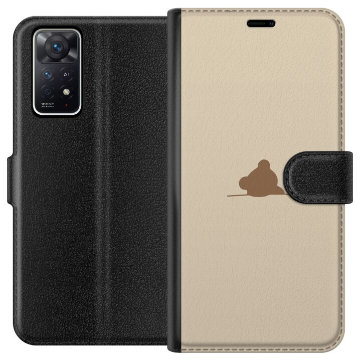 Plånboksfodral till Xiaomi Redmi Note 11 Pro 5G med Nalle motiv i gruppen SMARTPHONE & SURFPLATTOR / Mobilskydd / Xiaomi hos TP E-commerce Nordic AB (A66160)