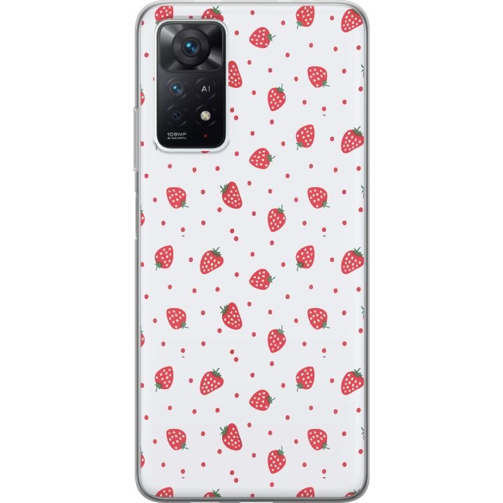 Mobilskal till Xiaomi Redmi Note 11 Pro 5G med Jordgubbar motiv i gruppen SMARTPHONE & SURFPLATTOR / Mobilskydd / Xiaomi hos TP E-commerce Nordic AB (A66184)