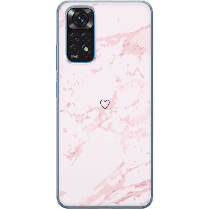 Mobilskal till Xiaomi Redmi Note 11S med Rosa Hjärta motiv i gruppen SMARTPHONE & SURFPLATTOR / Mobilskydd / Xiaomi hos TP E-commerce Nordic AB (A66217)
