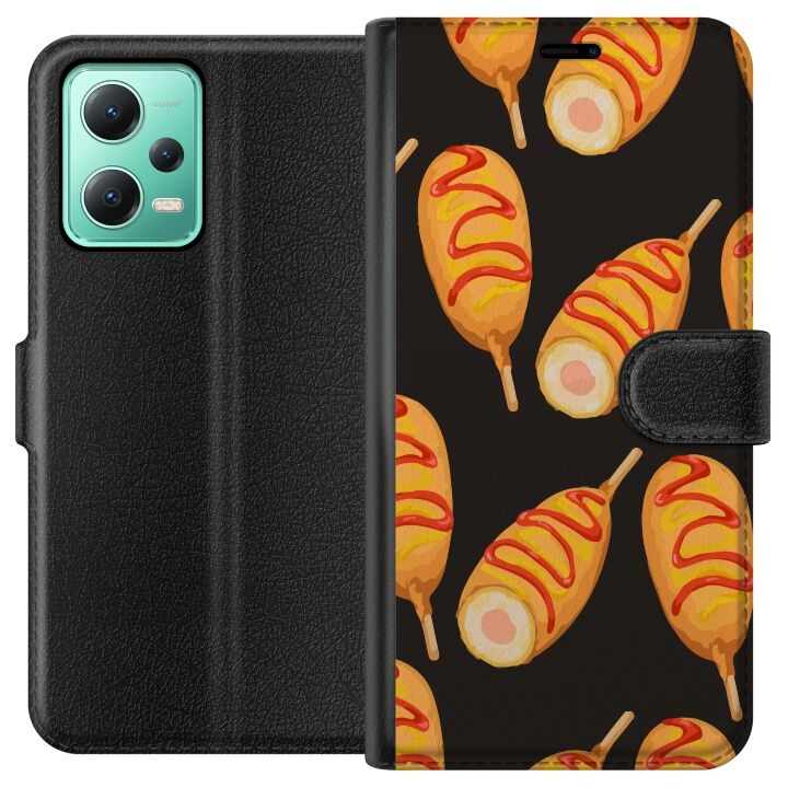 Plånboksfodral till Xiaomi Redmi Note 12 med Kycklingklubba motiv i gruppen SMARTPHONE & SURFPLATTOR / Mobilskydd / Xiaomi hos TP E-commerce Nordic AB (A66230)