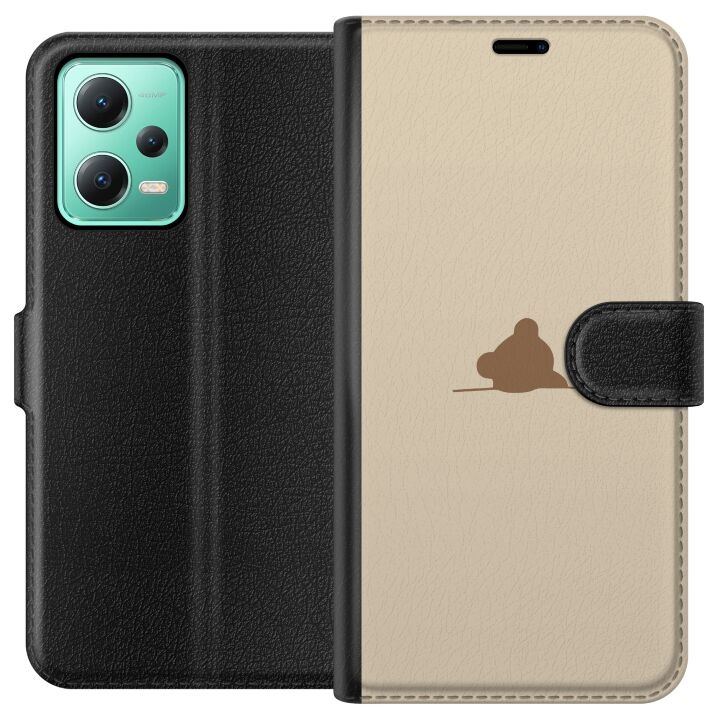 Plånboksfodral till Xiaomi Redmi Note 12 med Nalle motiv i gruppen SMARTPHONE & SURFPLATTOR / Mobilskydd / Xiaomi hos TP E-commerce Nordic AB (A66241)
