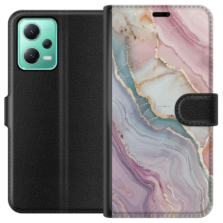 Plånboksfodral till Xiaomi Redmi Note 12 med Marmor motiv i gruppen SMARTPHONE & SURFPLATTOR / Mobilskydd / Xiaomi hos TP E-commerce Nordic AB (A66243)