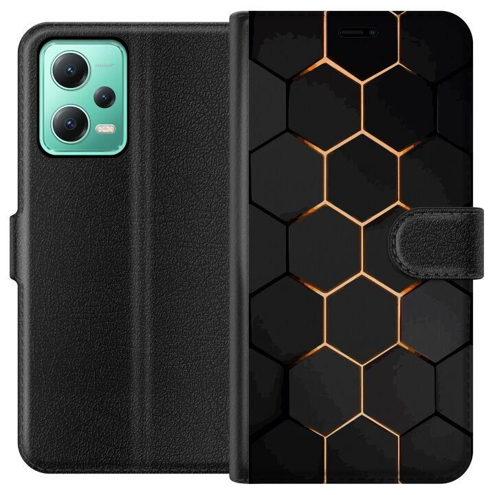 Plånboksfodral till Xiaomi Redmi Note 12 med Lyxigt Mönster motiv i gruppen SMARTPHONE & SURFPLATTOR / Mobilskydd / Xiaomi hos TP E-commerce Nordic AB (A66246)