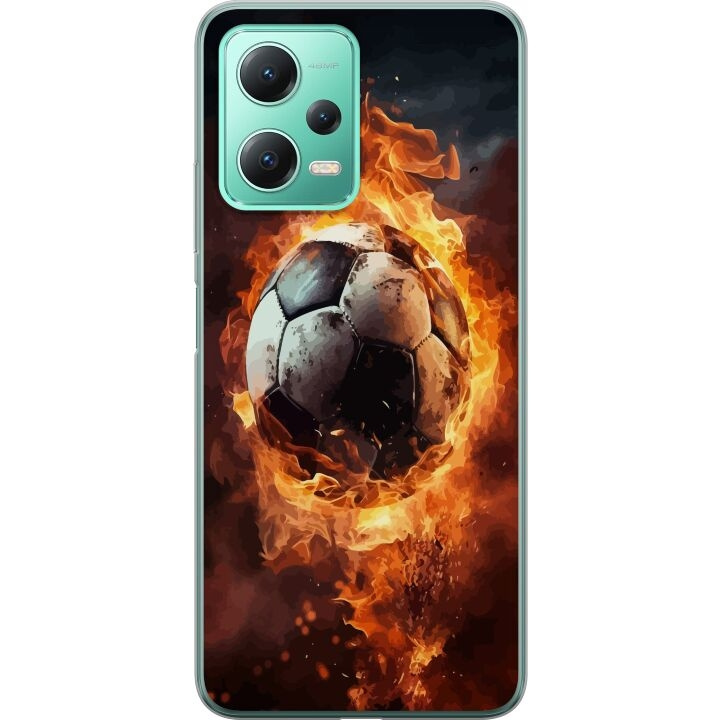 Mobilskal till Xiaomi Redmi Note 12 med Fotboll motiv i gruppen SMARTPHONE & SURFPLATTOR / Mobilskydd / Xiaomi hos TP E-commerce Nordic AB (A66269)