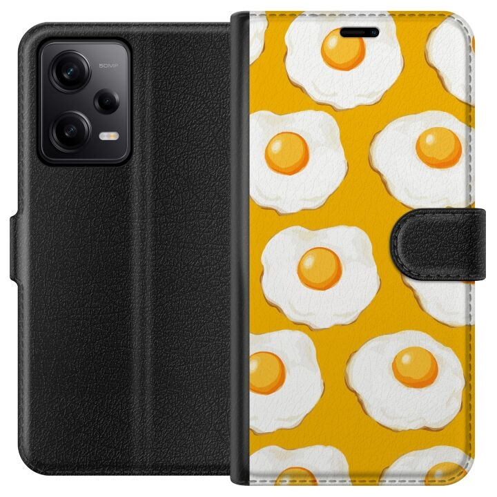 Plånboksfodral till Xiaomi Redmi Note 12 Pro med Stekt ägg motiv i gruppen SMARTPHONE & SURFPLATTOR / Mobilskydd / Xiaomi hos TP E-commerce Nordic AB (A66277)