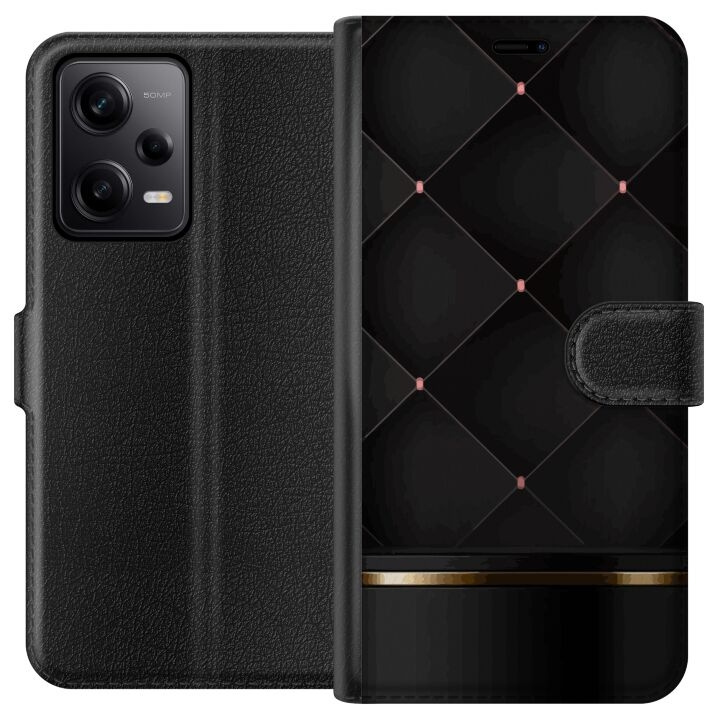 Plånboksfodral till Xiaomi Redmi Note 12 Pro med Lyxig linje motiv i gruppen SMARTPHONE & SURFPLATTOR / Mobilskydd / Xiaomi hos TP E-commerce Nordic AB (A66290)