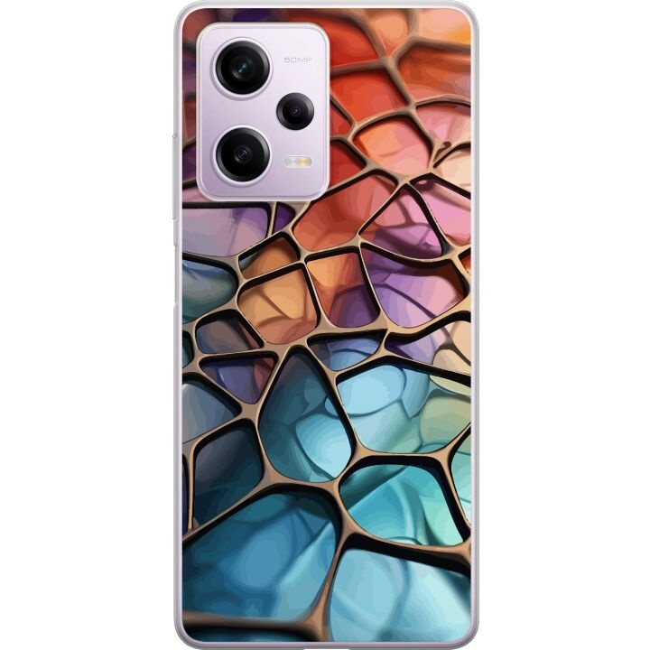 Mobilskal till Xiaomi Redmi Note 12 Pro med Metalliskt mönster motiv i gruppen SMARTPHONE & SURFPLATTOR / Mobilskydd / Xiaomi hos TP E-commerce Nordic AB (A66312)