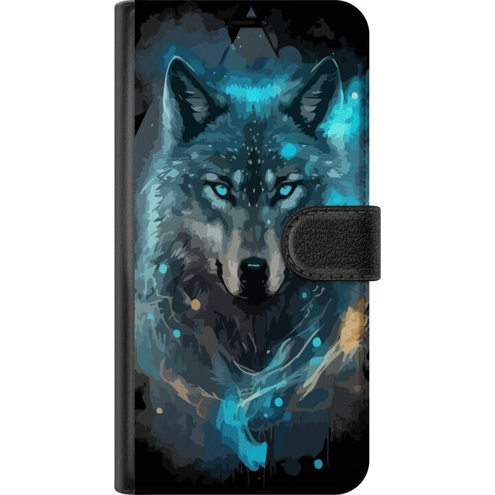 Plånboksfodral till Xiaomi Redmi Note 12S med Varg motiv i gruppen SMARTPHONE & SURFPLATTOR / Mobilskydd / Xiaomi hos TP E-commerce Nordic AB (A66334)