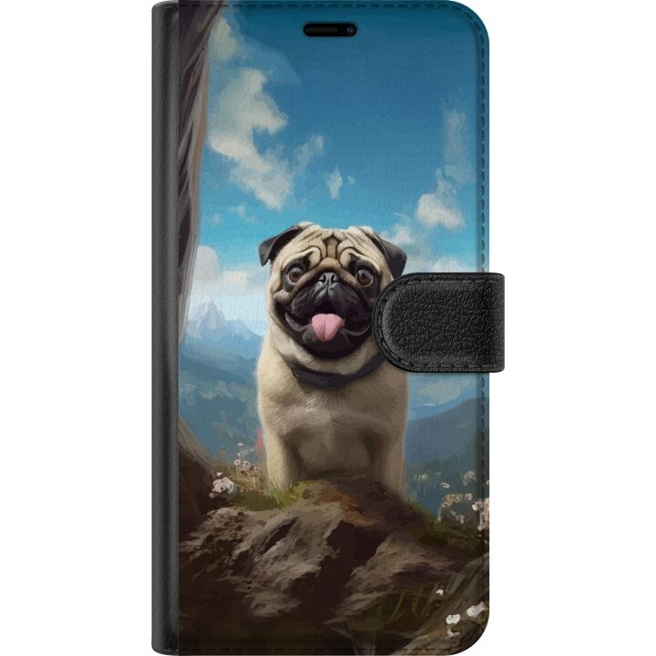 Plånboksfodral till Xiaomi Redmi Note 13 Pro med Glad Hund motiv i gruppen SMARTPHONE & SURFPLATTOR / Mobilskydd / Xiaomi hos TP E-commerce Nordic AB (A66401)