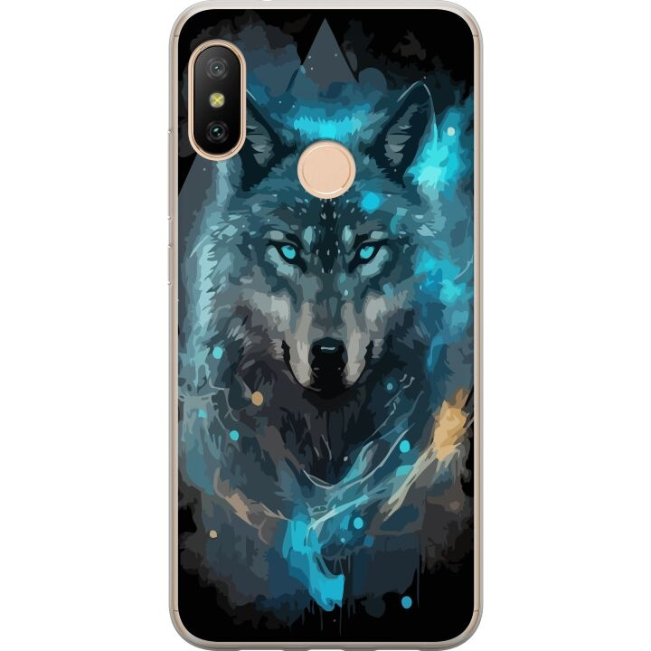 Mobilskal till Xiaomi Redmi 6 Pro med Varg motiv i gruppen SMARTPHONE & SURFPLATTOR / Mobilskydd / Xiaomi hos TP E-commerce Nordic AB (A66442)