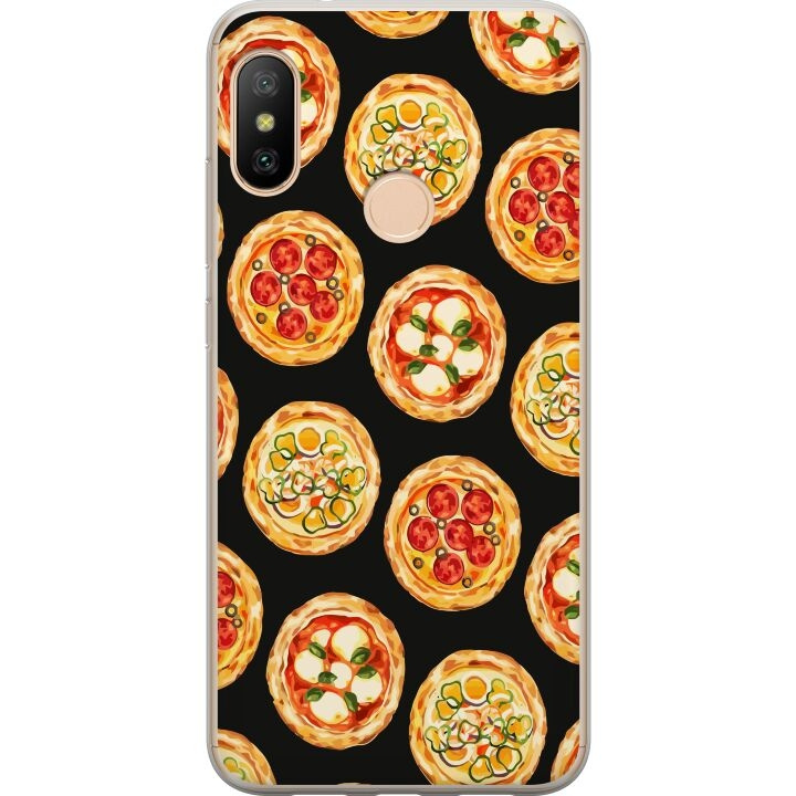 Mobilskal till Xiaomi Redmi 6 Pro med Pizza motiv i gruppen SMARTPHONE & SURFPLATTOR / Mobilskydd / Xiaomi hos TP E-commerce Nordic AB (A66450)