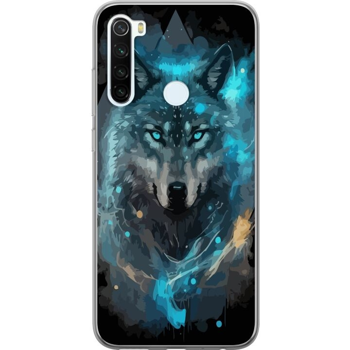 Mobilskal till Xiaomi Redmi Note 8 med Varg motiv i gruppen SMARTPHONE & SURFPLATTOR / Mobilskydd / Xiaomi hos TP E-commerce Nordic AB (A66469)
