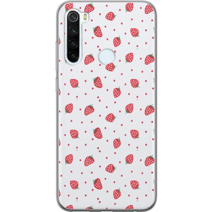 Mobilskal till Xiaomi Redmi Note 8 med Jordgubbar motiv i gruppen SMARTPHONE & SURFPLATTOR / Mobilskydd / Xiaomi hos TP E-commerce Nordic AB (A66481)
