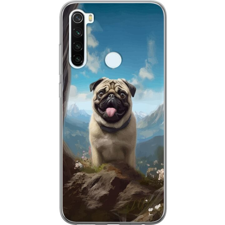 Mobilskal till Xiaomi Redmi Note 8 med Glad Hund motiv i gruppen SMARTPHONE & SURFPLATTOR / Mobilskydd / Xiaomi hos TP E-commerce Nordic AB (A66482)