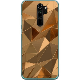 Mobilskal till Xiaomi Redmi Note 8 Pro  med 3D Guld motiv