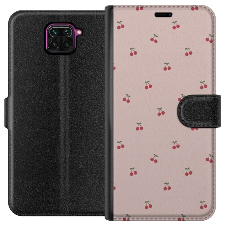 Plånboksfodral till Xiaomi Redmi Note 9 med Körsbär motiv i gruppen SMARTPHONE & SURFPLATTOR / Mobilskydd / Xiaomi hos TP E-commerce Nordic AB (A66552)