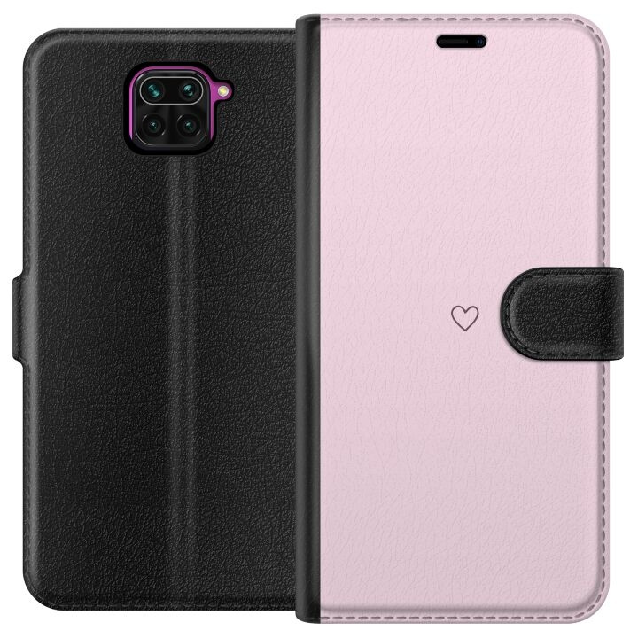 Plånboksfodral till Xiaomi Redmi Note 9 med Hjärta motiv i gruppen SMARTPHONE & SURFPLATTOR / Mobilskydd / Xiaomi hos TP E-commerce Nordic AB (A66564)