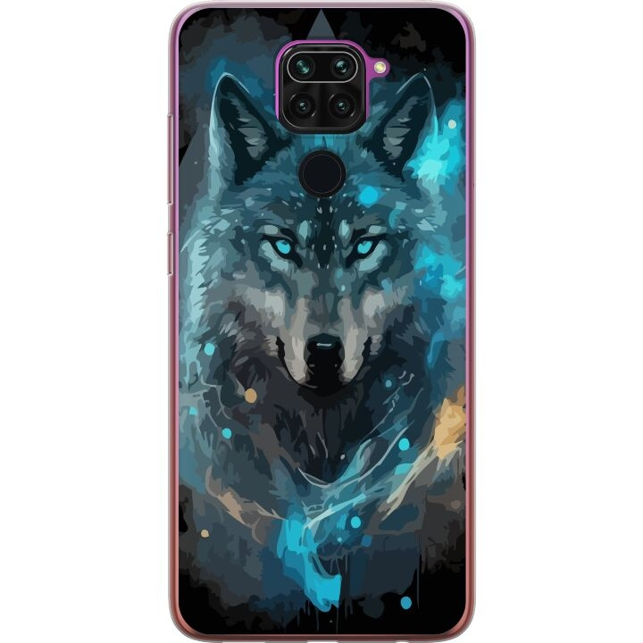 Mobilskal till Xiaomi Redmi Note 9 med Varg motiv i gruppen SMARTPHONE & SURFPLATTOR / Mobilskydd / Xiaomi hos TP E-commerce Nordic AB (A66577)