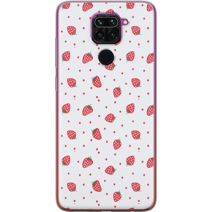 Mobilskal till Xiaomi Redmi Note 9 med Jordgubbar motiv i gruppen SMARTPHONE & SURFPLATTOR / Mobilskydd / Xiaomi hos TP E-commerce Nordic AB (A66589)