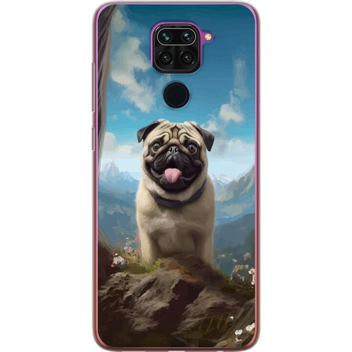 Mobilskal till Xiaomi Redmi Note 9 med Glad Hund motiv i gruppen SMARTPHONE & SURFPLATTOR / Mobilskydd / Xiaomi hos TP E-commerce Nordic AB (A66590)