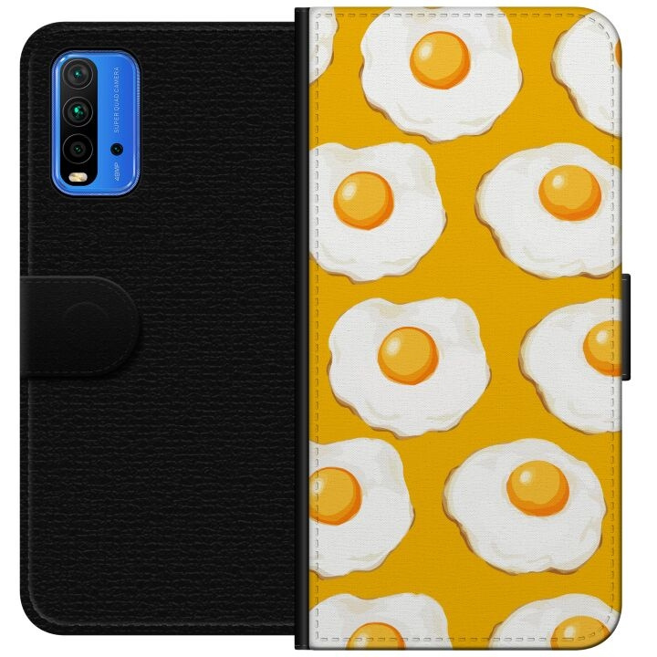 Plånboksfodral till Xiaomi Redmi Note 9 4G med Stekt ägg motiv i gruppen SMARTPHONE & SURFPLATTOR / Mobilskydd / Xiaomi hos TP E-commerce Nordic AB (A66601)
