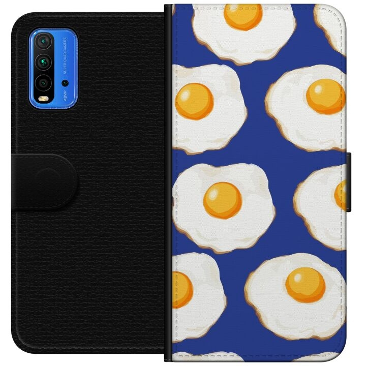 Plånboksfodral till Xiaomi Redmi Note 9 4G med Stekta ägg motiv i gruppen SMARTPHONE & SURFPLATTOR / Mobilskydd / Xiaomi hos TP E-commerce Nordic AB (A66605)