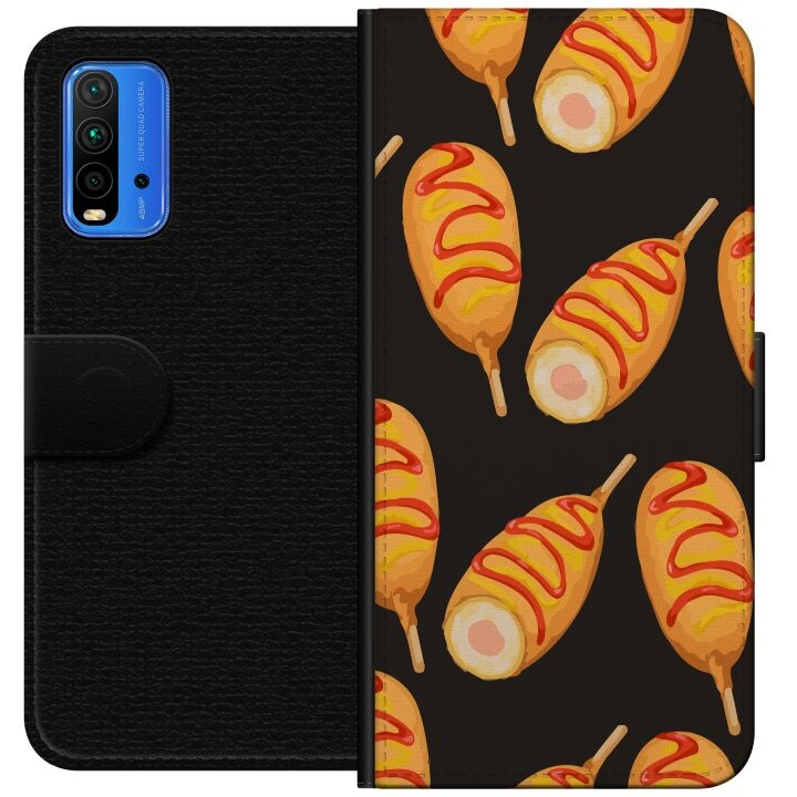 Plånboksfodral till Xiaomi Redmi Note 9 4G med Kycklingklubba motiv i gruppen SMARTPHONE & SURFPLATTOR / Mobilskydd / Xiaomi hos TP E-commerce Nordic AB (A66608)